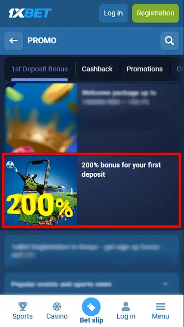 Registration Bonus