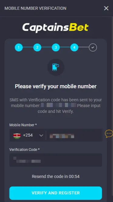 CaptainsBet Verification