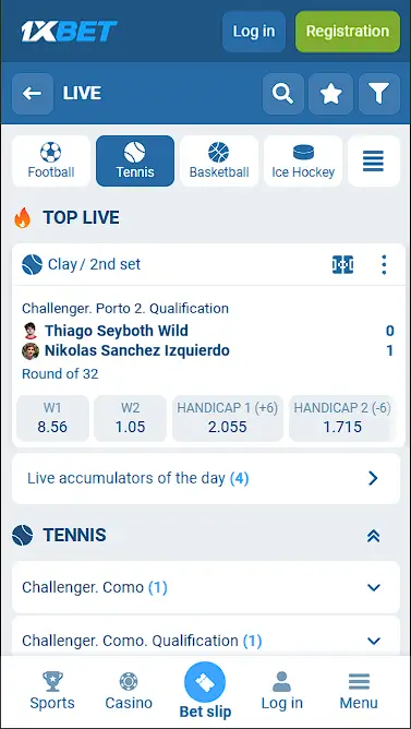 tennis in-play betting