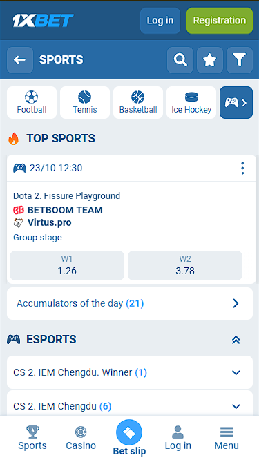 1xBet Esports