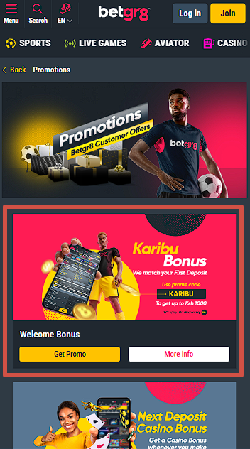 Betgr8 Registration Bonus
