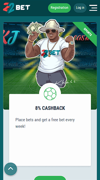 22Bet Free Bet Bonus
