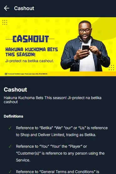 How to Cash Out in Betika