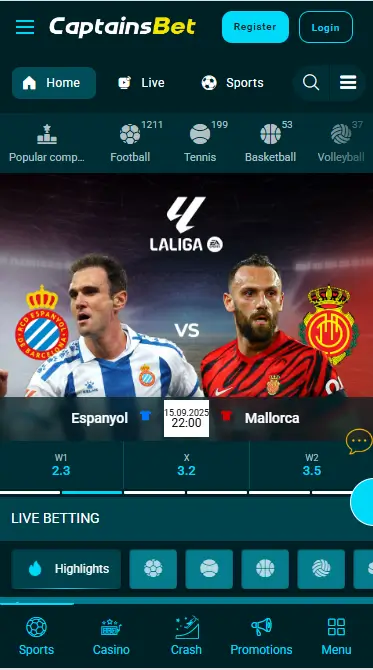 CaptainsBet Sportsbook Kenya