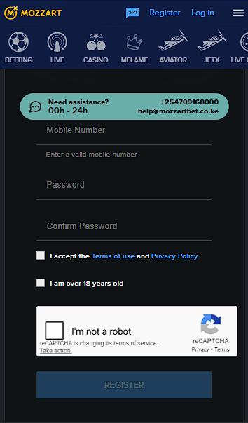 MozzartBet Registration
