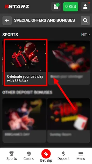 888starz Birthday Offer