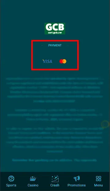 How to Top Up Tour CaptainsBet Account
