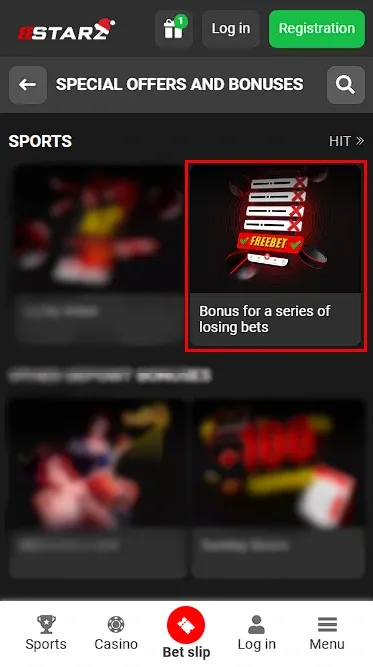 888Starz Bonus for Losing Bets