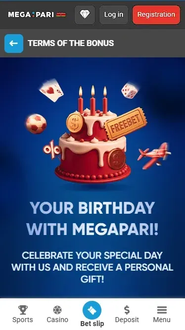Birthday Bonus Megapari