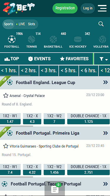 22bet Football Betting