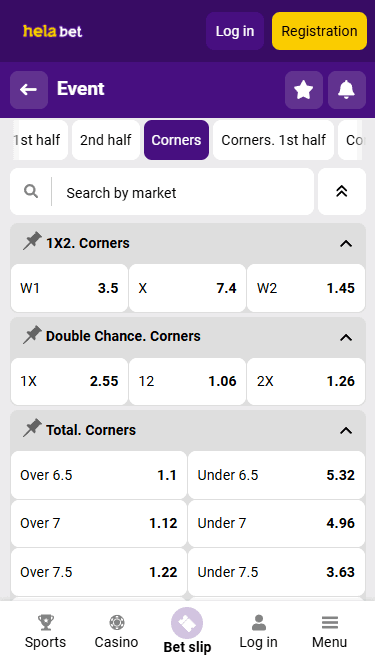 Helabet Corner Betting
