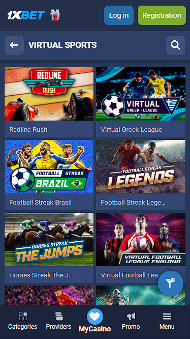1xBet Virtual Sports Site
