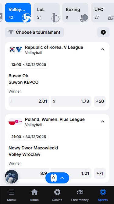 Range of Volleyball Betting Sites