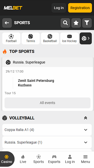 Betting Sites with Volleyball Events