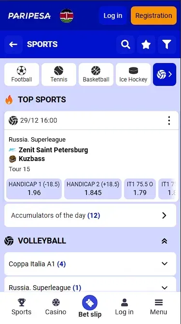 Volleyball Betting Exprience