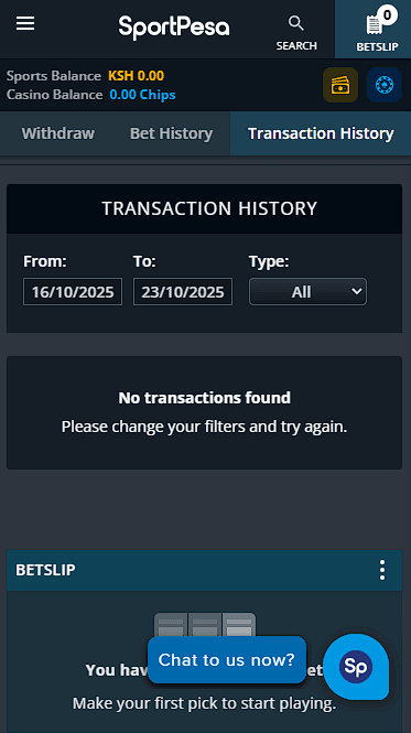 SportPesa Account Checking 