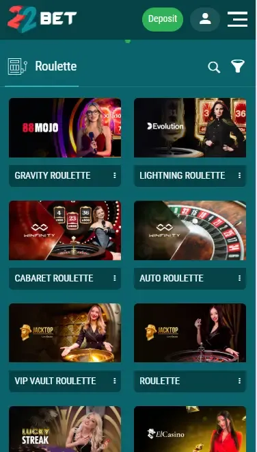 Roulette Live Casino