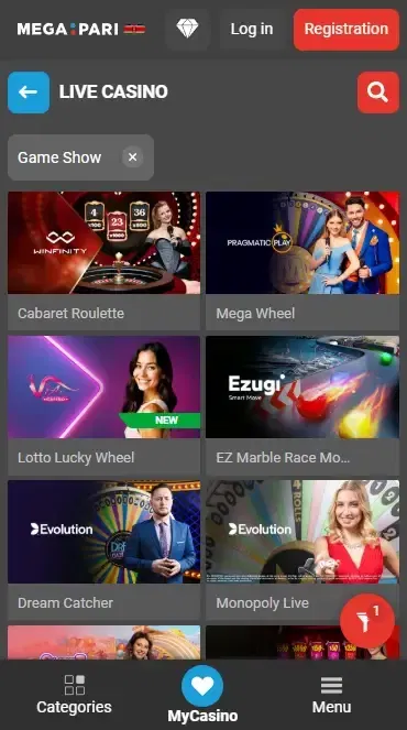 Live Game Shows in Casino