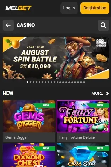 Melbet Casino With Games