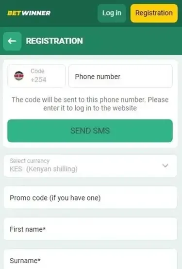 Betwinner Account Creation