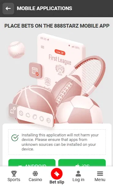 How to download 888starz app?