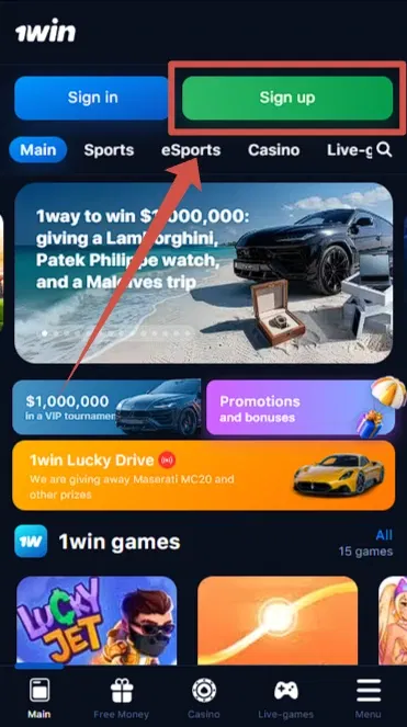 How to register on 1win Kenya?