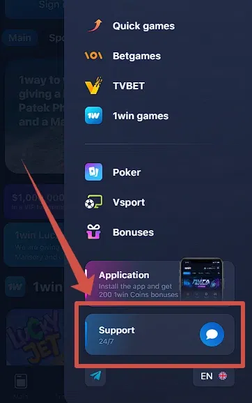 1win Kenya Live Chat Support