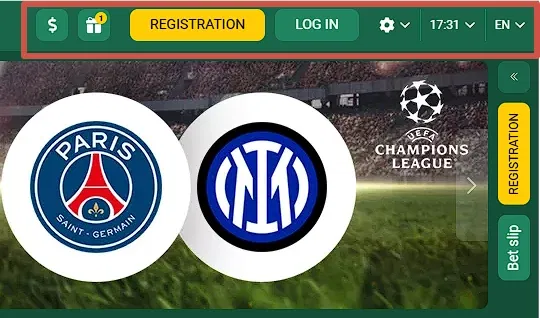 Betwinner Desktop Site