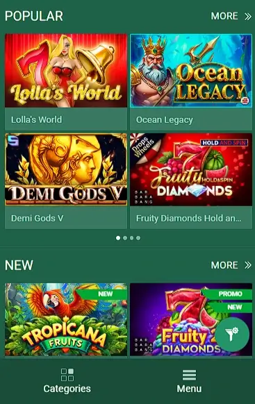 Betwinner slots games