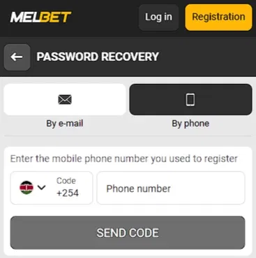 Melbet Password Recovery by Phone