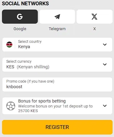 Melbet Register via Social Networks