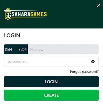 Sahara Games log in to account