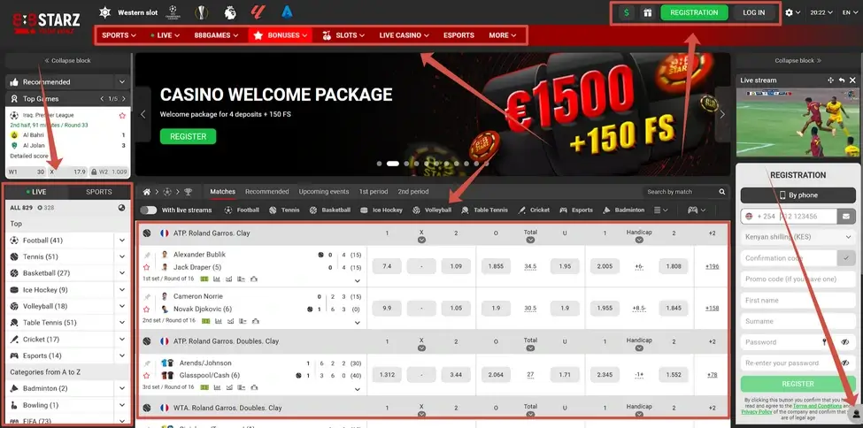 How to bet on the 888starz platform in Kenya?