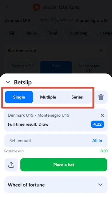 How to place a bet on 1win Kenya?
