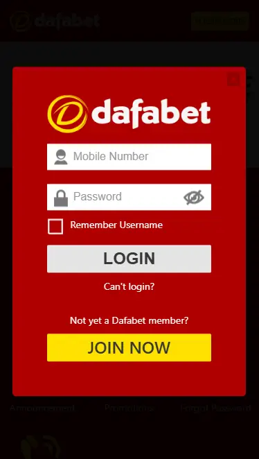 Dafabet Autorisation Form