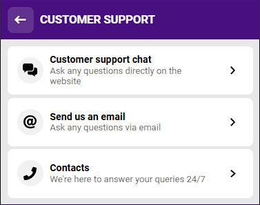 Helabet customer support