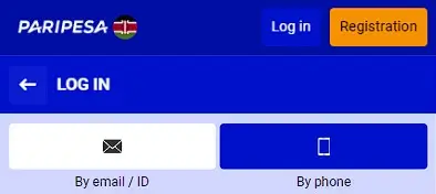 Paripesa kenya login options 