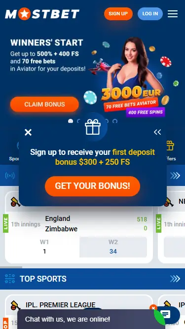 Mostbet betting site