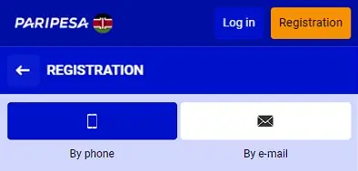 how to create an account at Paripesa 