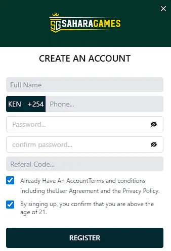 Sahara Games registration
