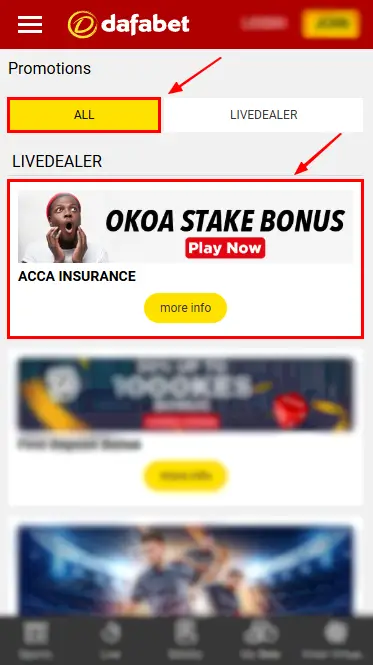 Dafabet OKOA Stake Bonus