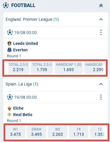 What betting options are available on 1xbet Kenya?