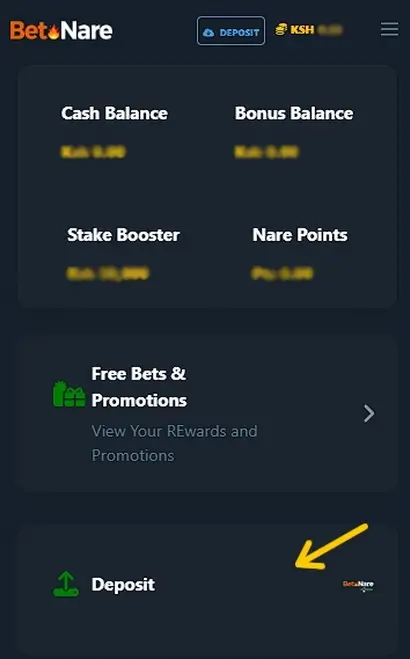 BetNare deposit Kenya