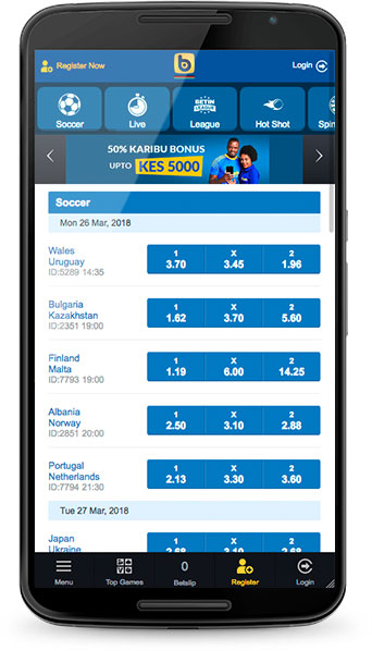 Betin mobile app