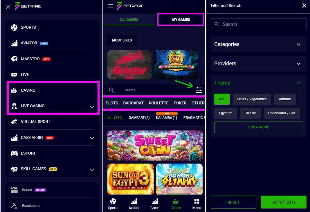 Betafriq casino