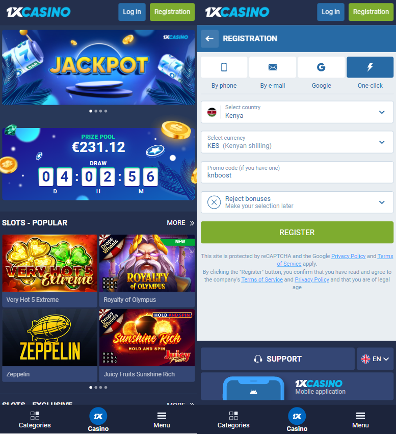 One-click registration algorithm