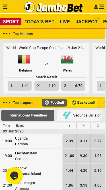 Jambobet Sport Betting