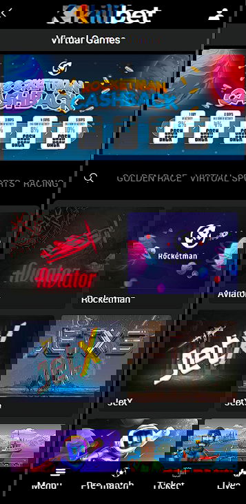 KiliBet Virtual games