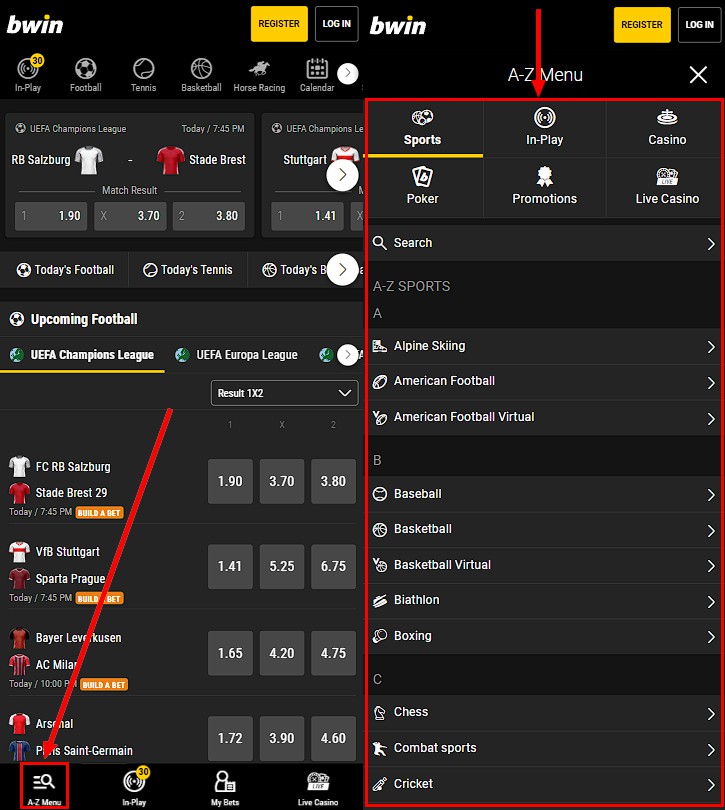 bwin mobile version