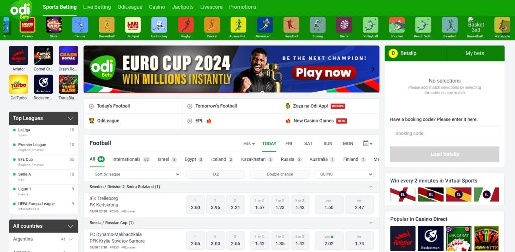 Odibet desktop version